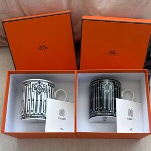 Hermes H-Déco Mug - White and Black Set